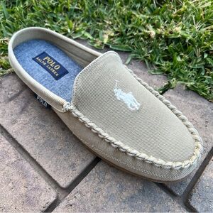 Polo Ralph Lauren Women 9 Moccasin Slippers Memory Foam Anti-Microbial Lining